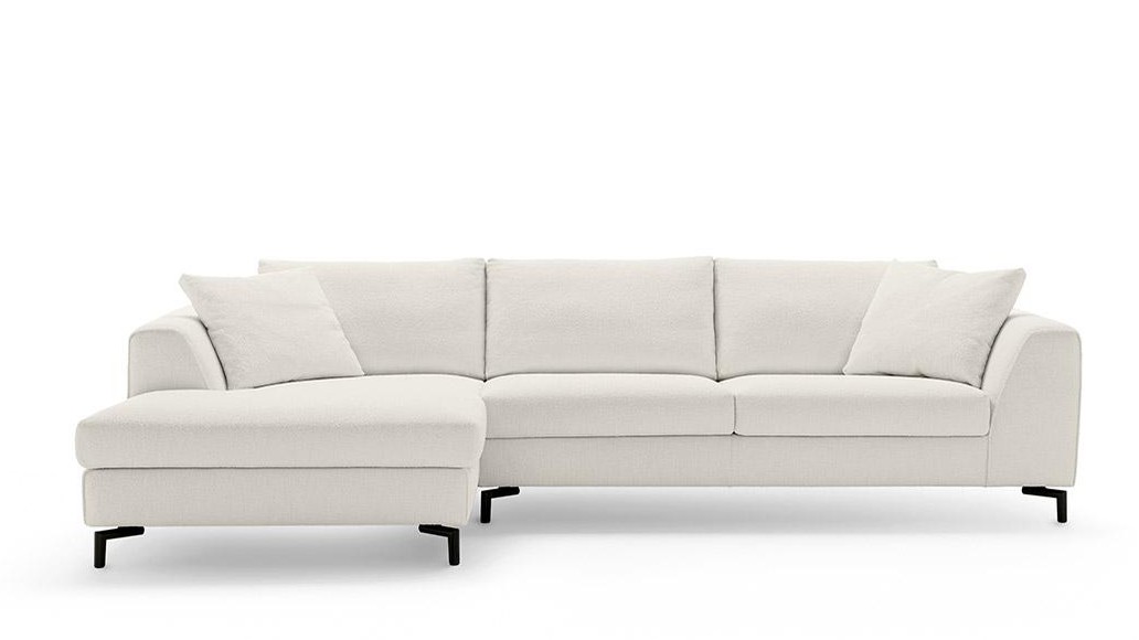 Modulinė kampinė sofa Capitol su gultu baltame fone, FELIS