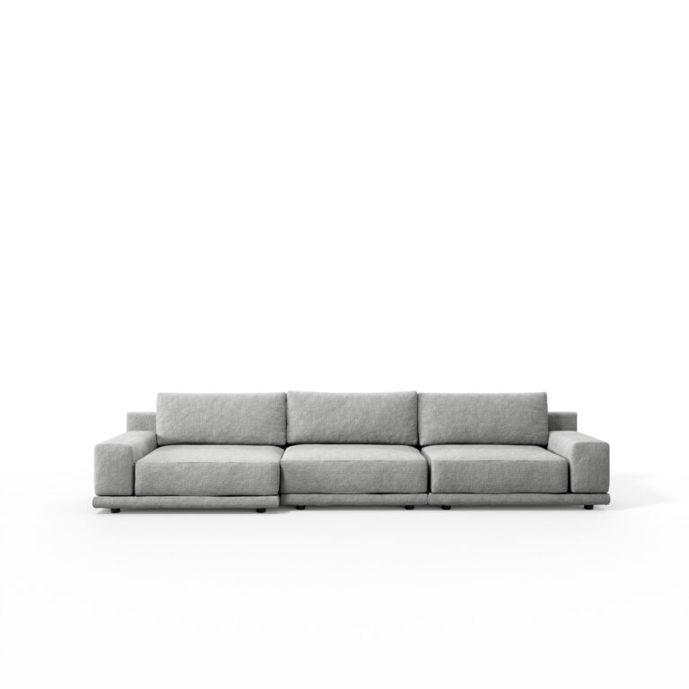 Trivietė sofa Mac su plačiais porankiais