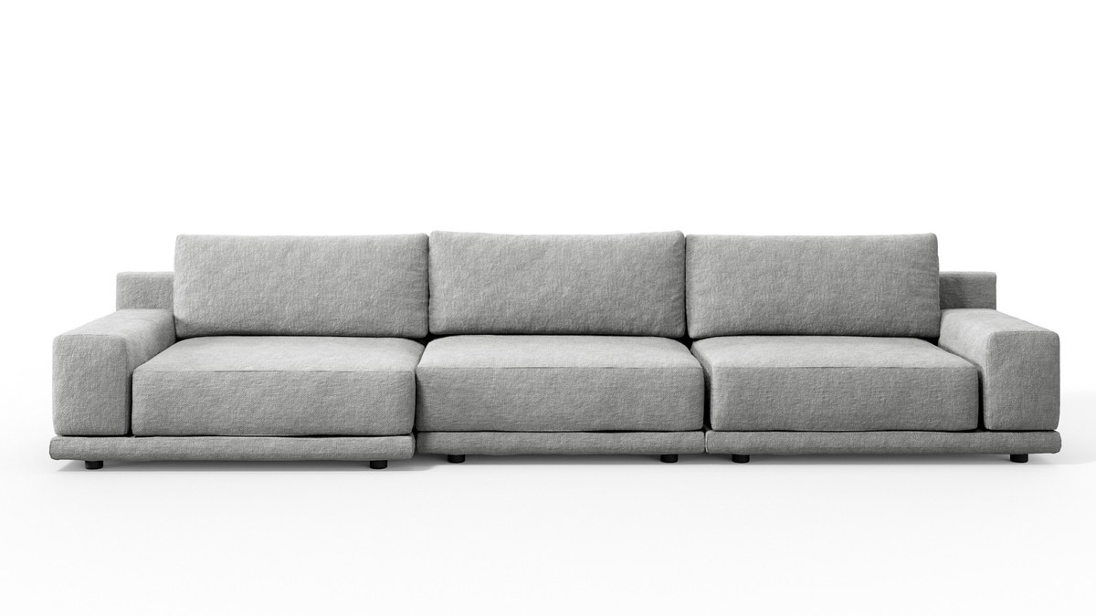 Trivietė sofa Mac su plačiais porankiais