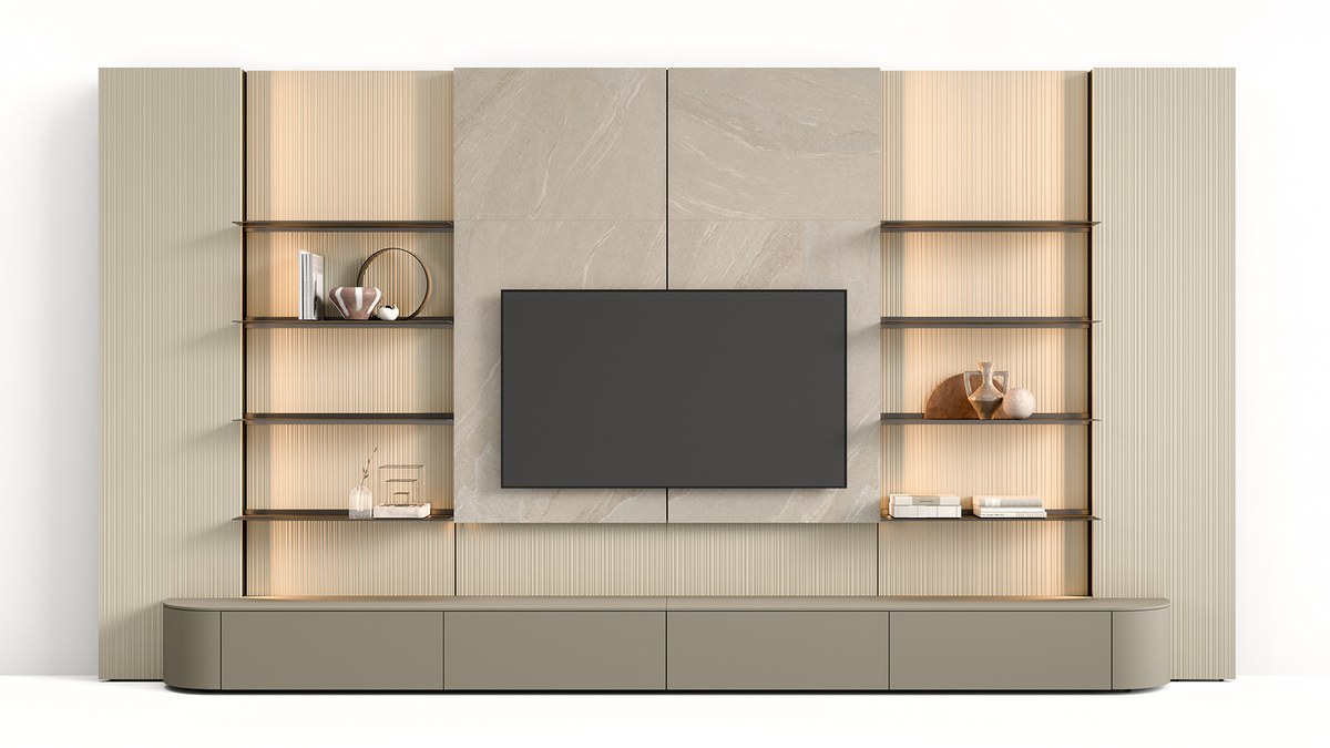 Modulinė TV siena